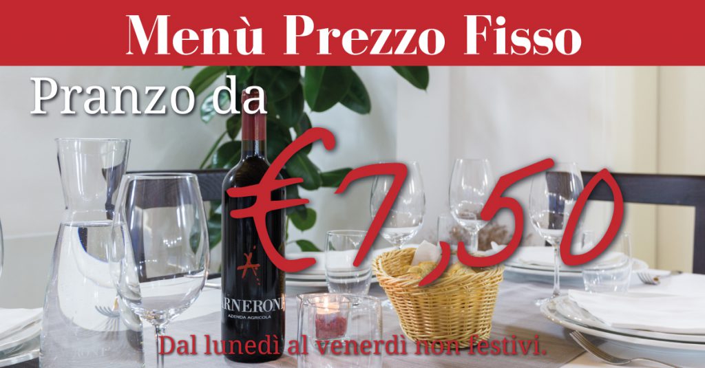 Menù mezzogiorno trattoria agriturismo ristorante azienda agricola arneroni prezzo fisso pranzo